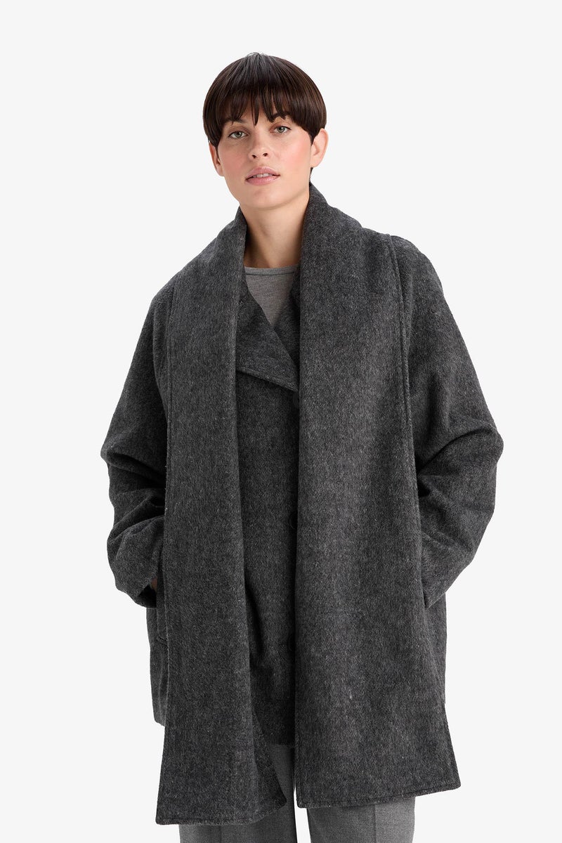 DeFacto Grey Woman Regular Fit Cachet Cachet Casual - Image 5
